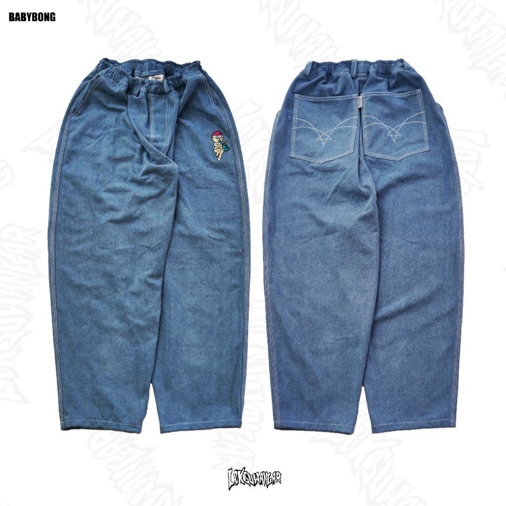 Baggy Pants Babybong -soft blue
