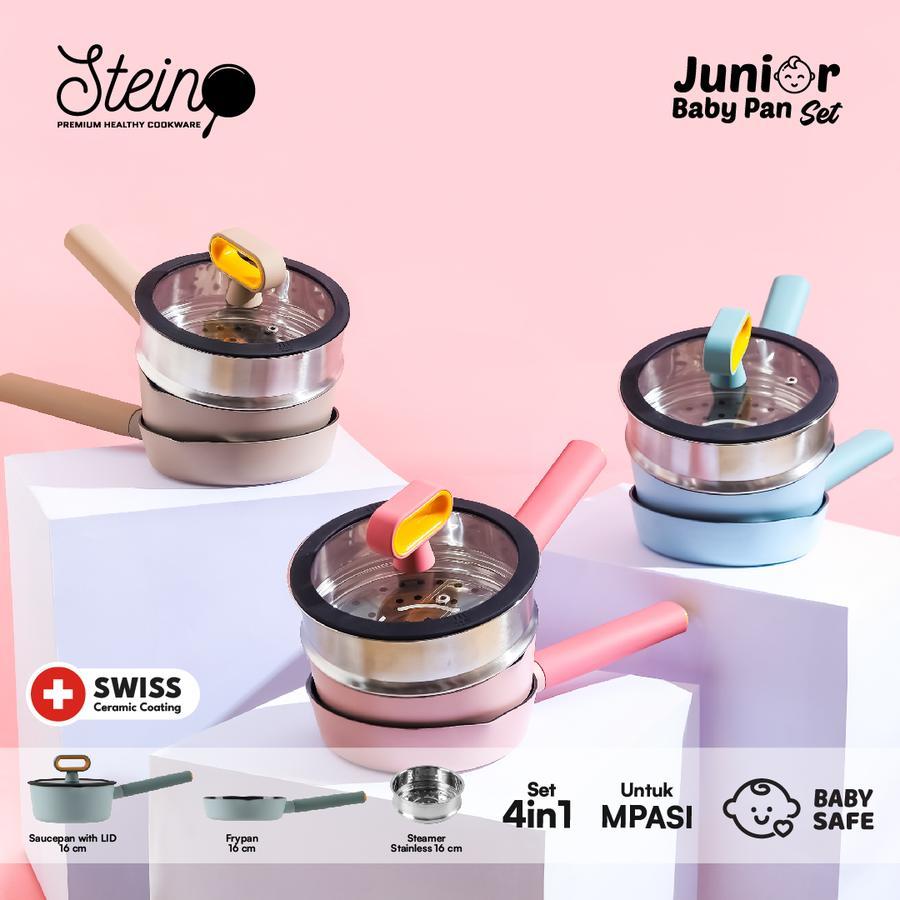 Steincookware Junior Baby Pan Set - Panci MPASI Set 4in1