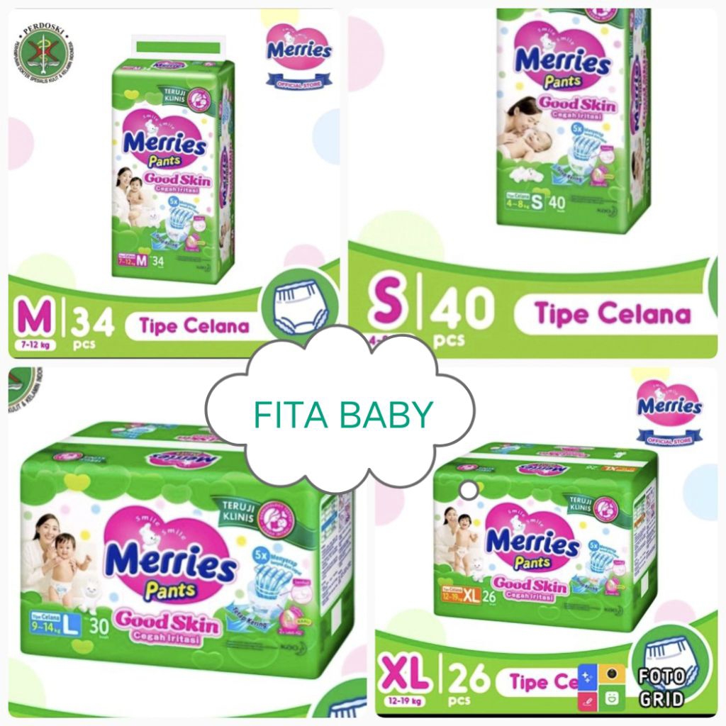 (isi 2pack) Merries Good Skin,pants M32,L28,XL26,XXL28,M48,L42,XL38