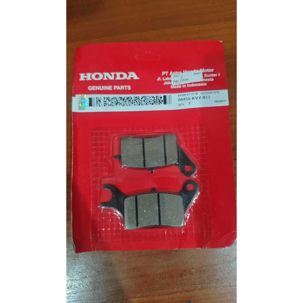 kanvas rem depan beat carbu (06455-KVY-911) original/asli Honda