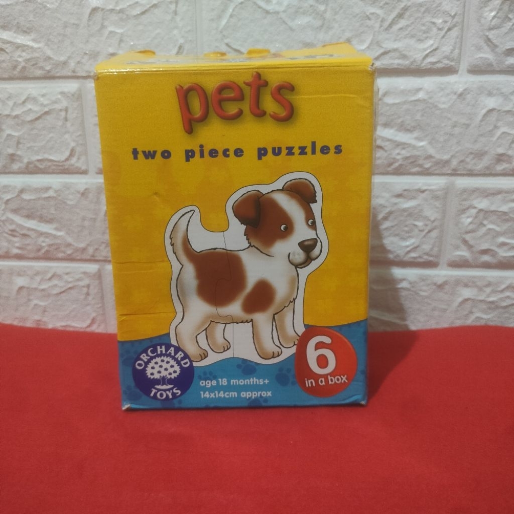 Orchard Toys Two Piece Puzzles Pets Preloved