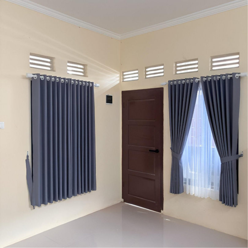 Gorden jendela pendek kamar tidur 100 cm 150x150