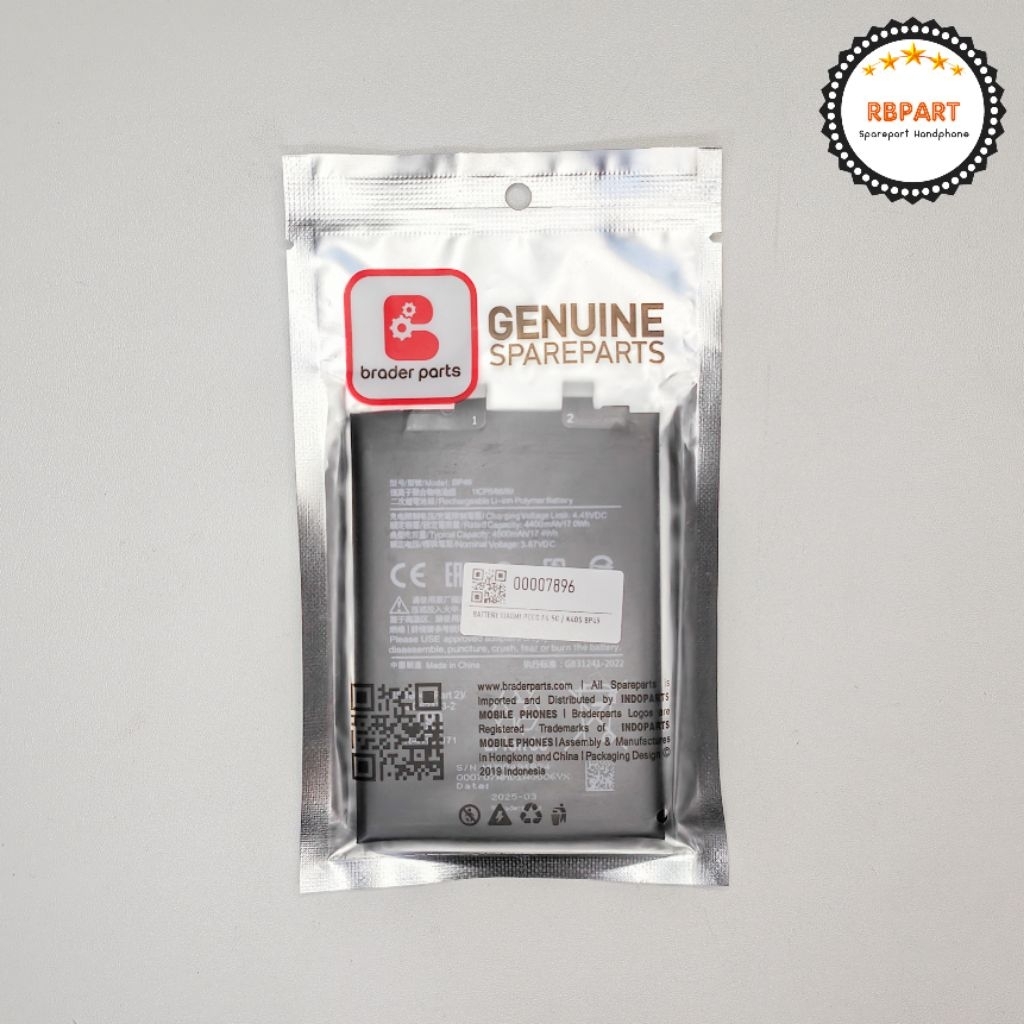 Battery ORIGINAL Braderparts XIAOMI POCO F4 5G / K40S BP49