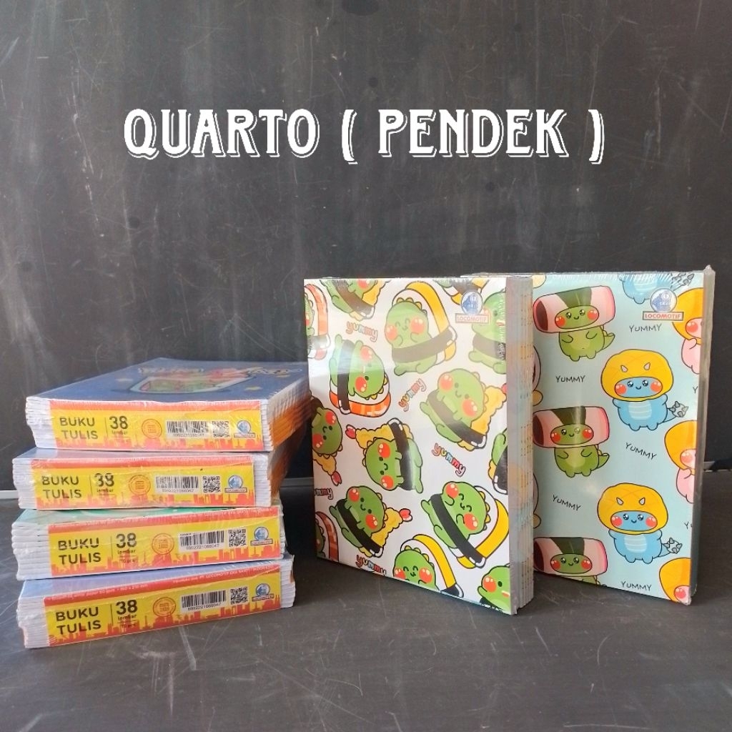 

Buku Tulis Locomotif 38 Lembar Karakter ( Pak 10 Buku ) [ Original ] JunDW