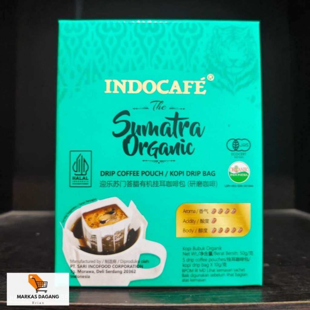

Indocafe The Sumatra Organic Drip Coffee Pouch