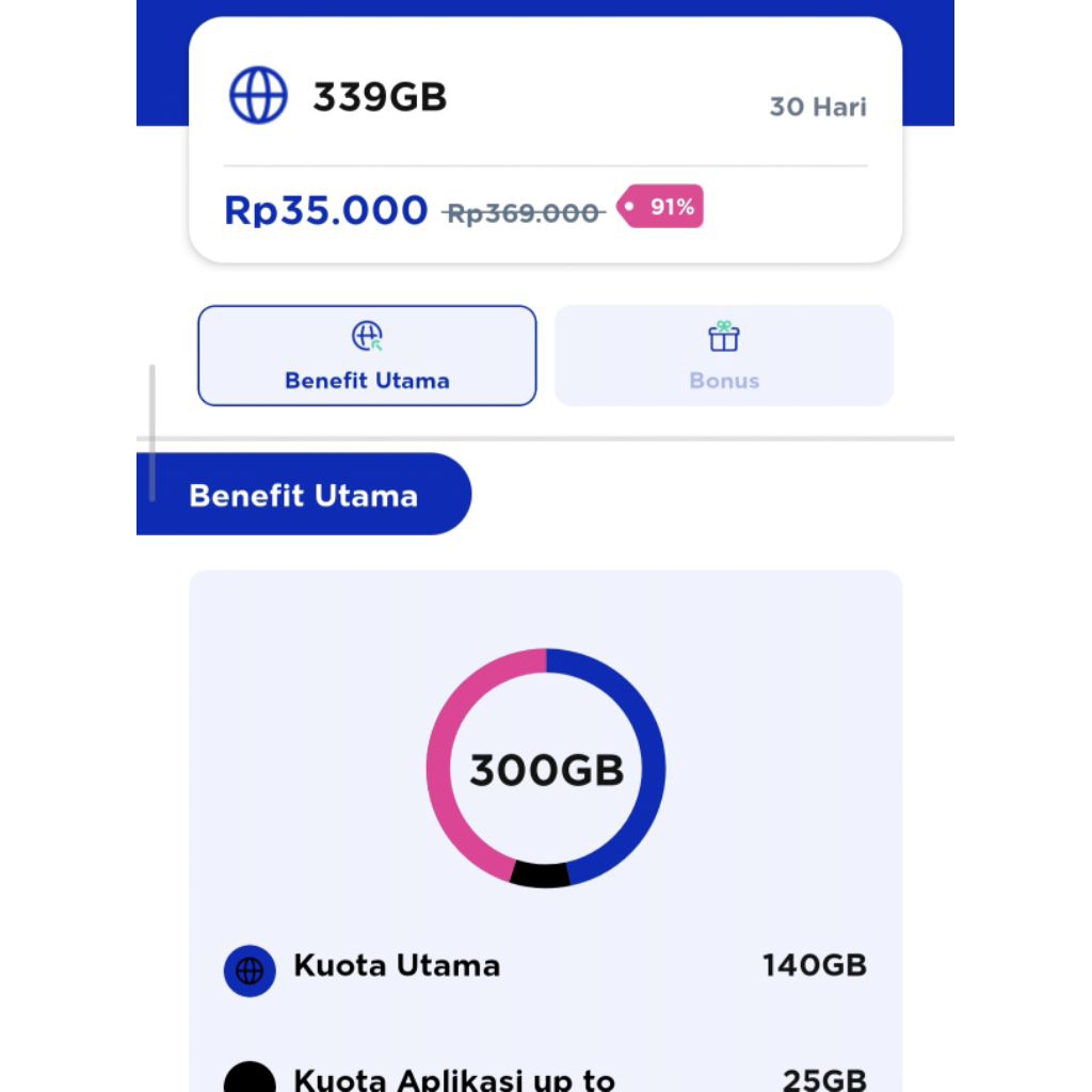 Kartu XL Xtra Combo Plus Diskon 90%