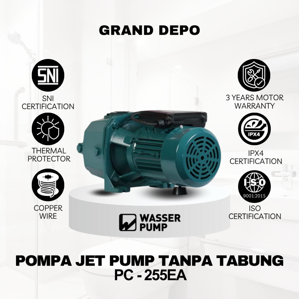 Wasser Pompa Air Jet Pump PC 255 EA/WT - Tanpa Tabung / Pompa Air Jet Pump Wasser