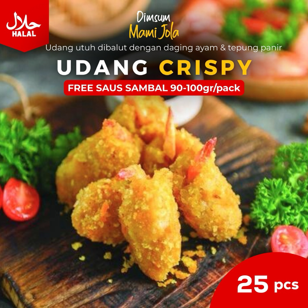 

@Bogor Udang Crispy isi 25 pcs (Frozen) FREE SAOS SAMBAL
