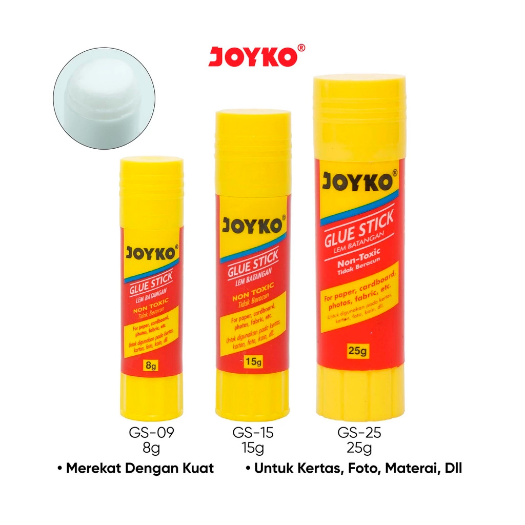 

Glue Stick Lem Kertas Batang Joyko GS-09 ~ 25