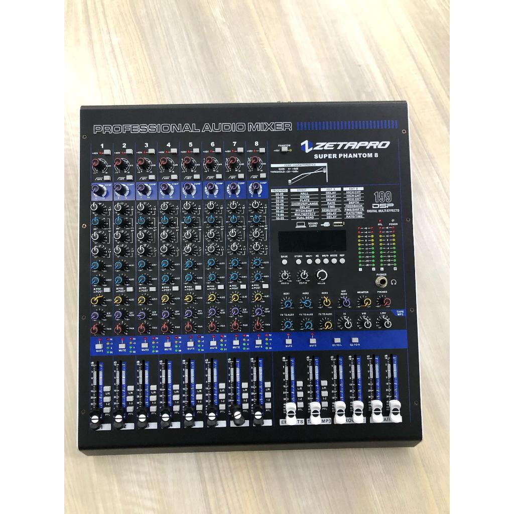 Zetapro Mixer Super Phantom 8 mixer zetapro super phantom 8 channel - Tanyakan Stok Terlebih Dahulu