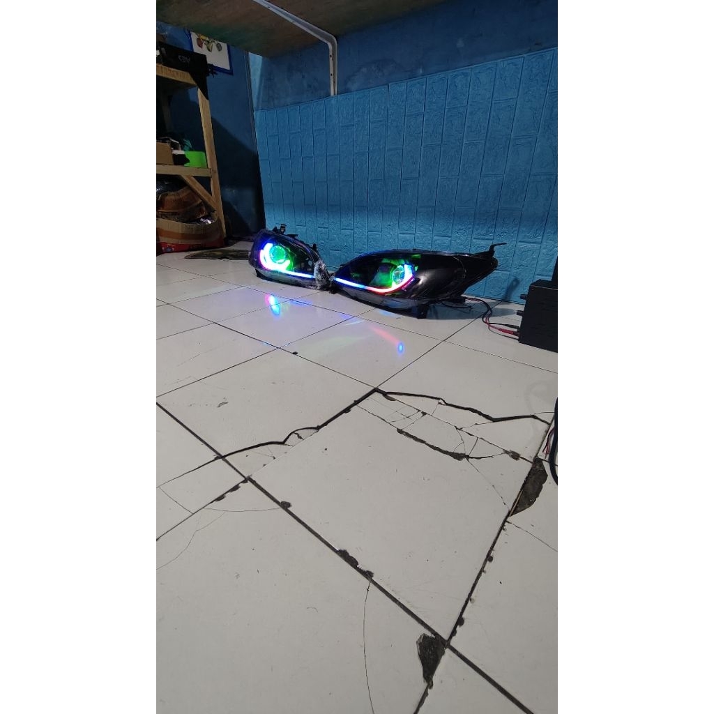 Headlamp Biled Civic VTI VTIS 2004-2005 full rgb