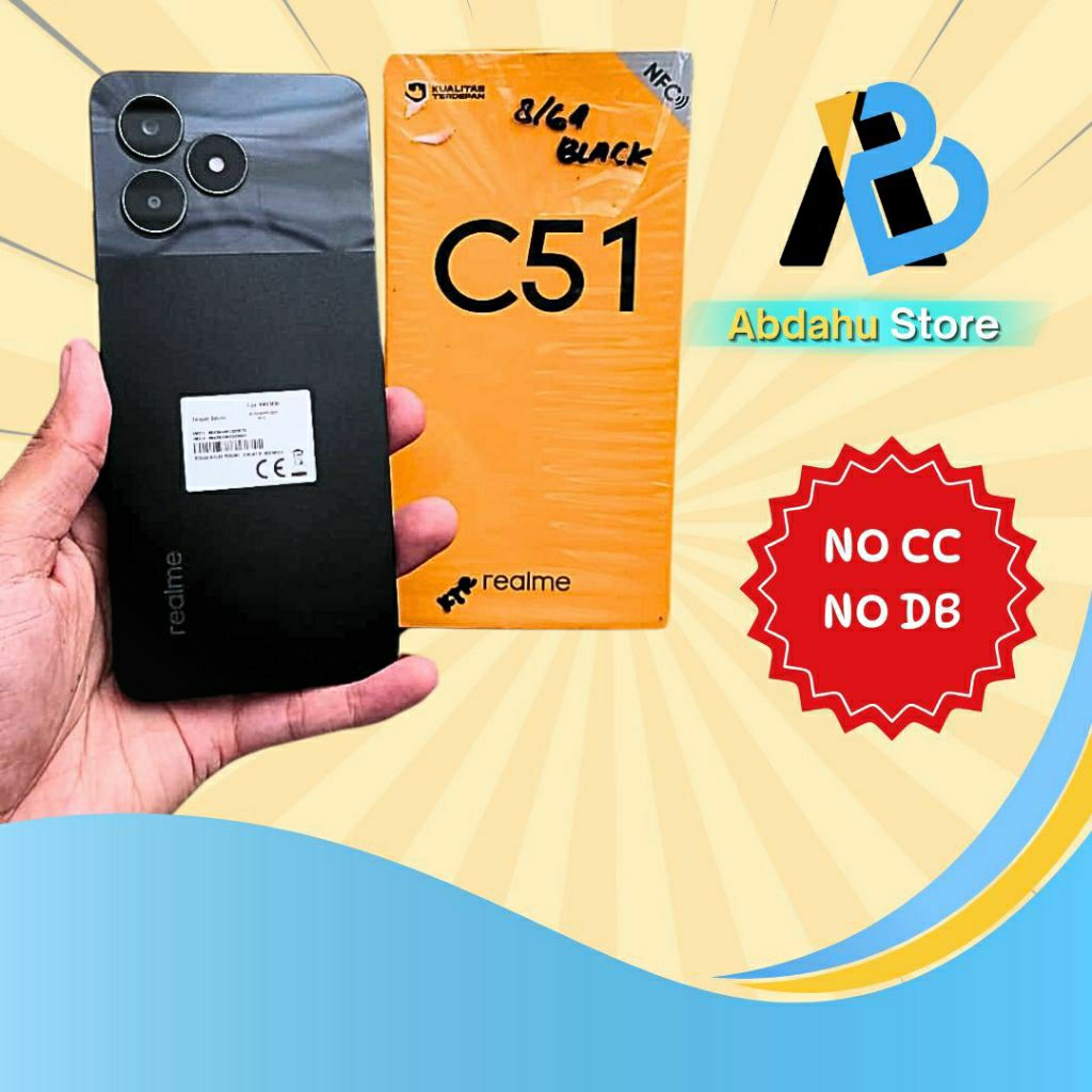 Realme C51 4/64 seken fullset