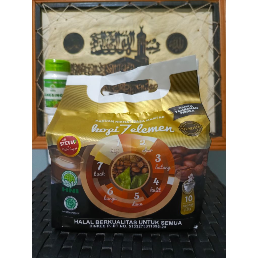 

Kopi 7 Element PREMIUM HNI HPAI. kopi kesehatan cita rasa Indonesia