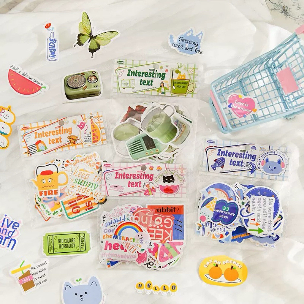 

INTERESTING TEXT STICKER SET
