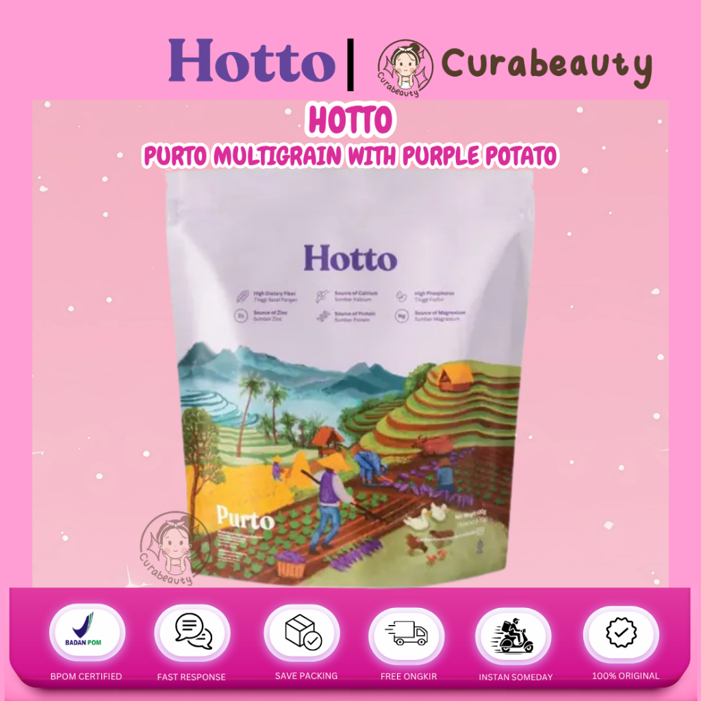 

•CURABEAUTY• MANADO HOTTO PURTO MULTIGRAIN WITH PURPLE POTATO 1 POUCH