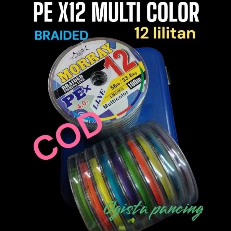 PE X12 BRAIDED SENAR PANCING 12 LILITAN