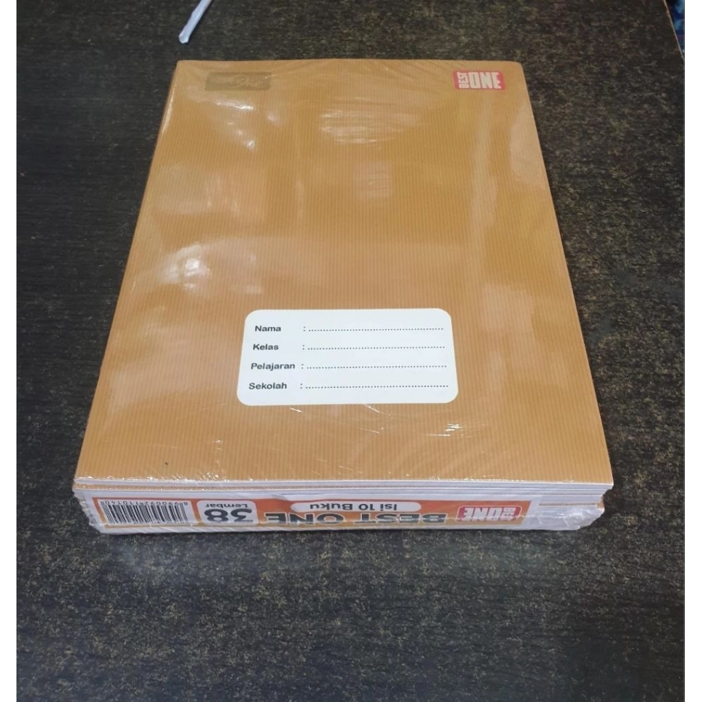

( 10 Pcs ) Best One - Buku Tulis 38 Lembar Sampul Coklat Nama Kraft
