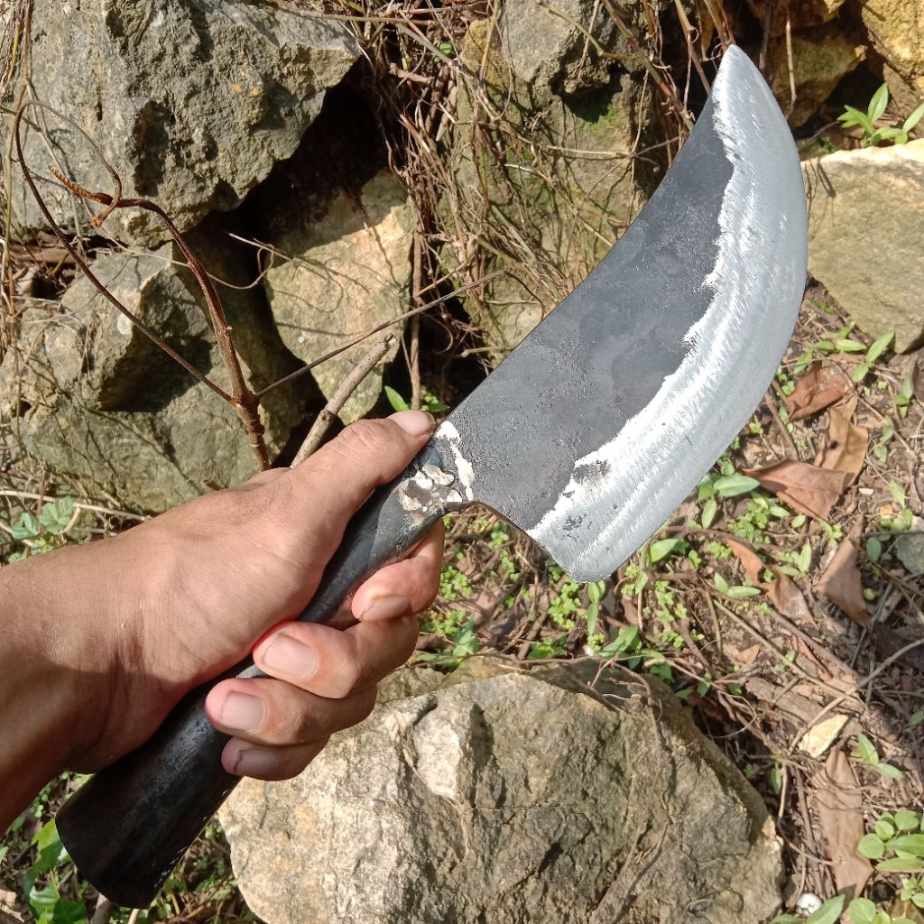 Pisau daging super tajam bahan baja asli