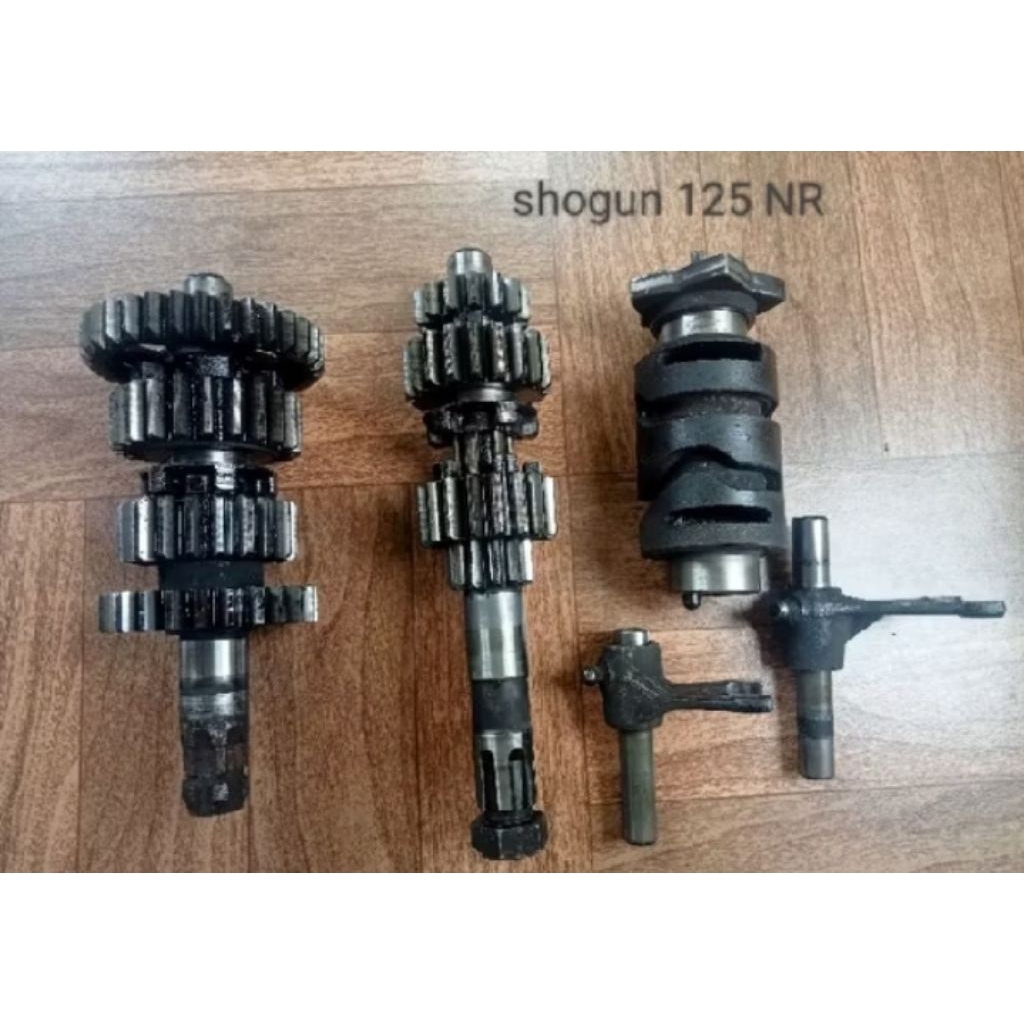 gigi rasio gigi transmisi Shogun 125 sp nr fl yang kopling