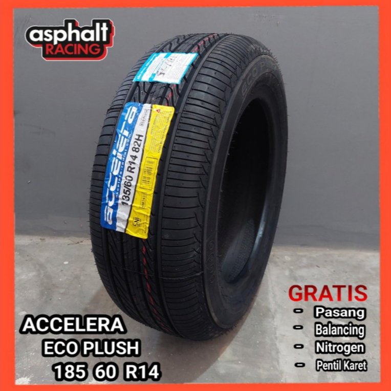 Ban Mobil Tubles Ukuran 185 60 R14 Merek Accelera Eco Plush II Ban Radial 185/60 R14