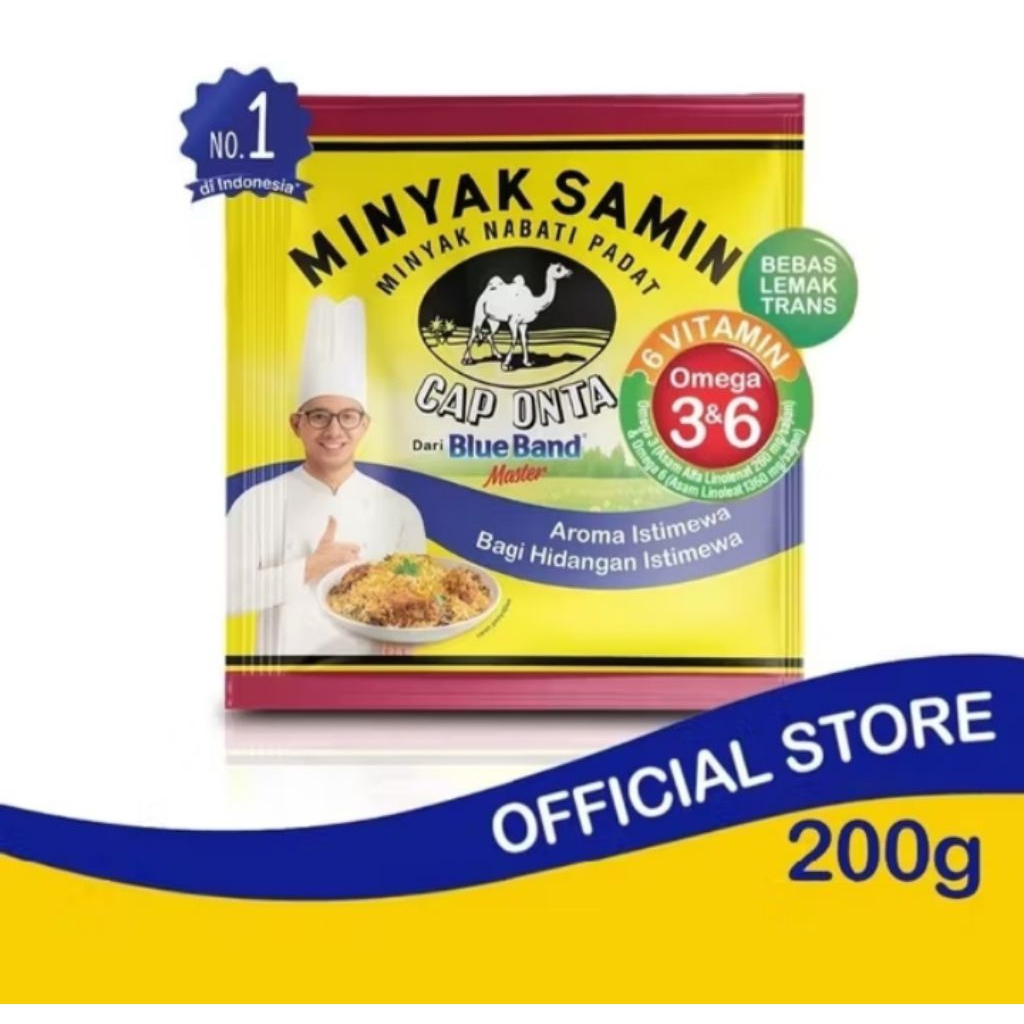 

MINYAK SANIM SACHET KEMASAN 200GRAM /MINYAK NABATI PADAT