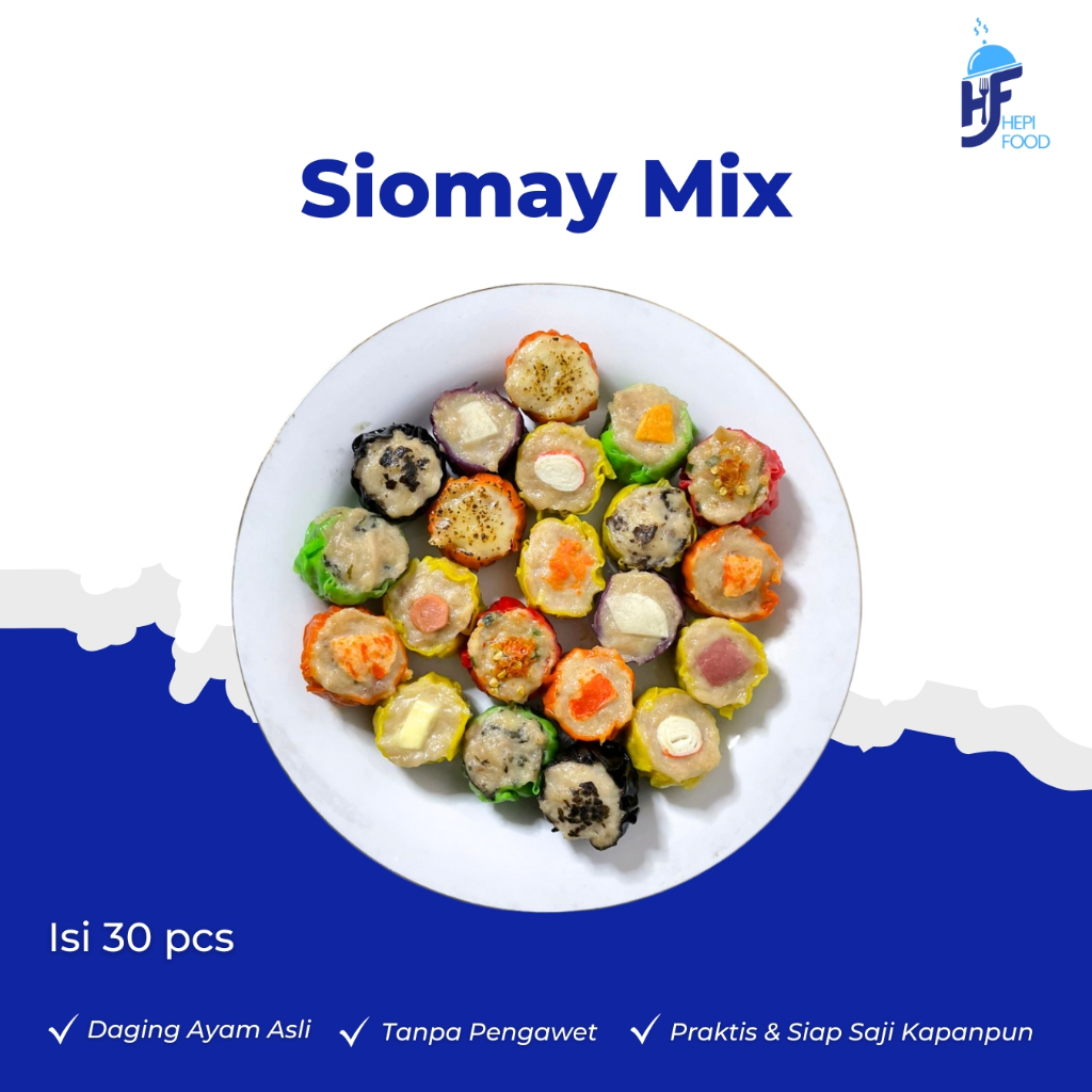 

HEPIFOOD dimsum SIOMAY MIX Frozen| Kemasan Usaha | 30 pcs | Lezat Berkualitas | Tanpa Pengawet