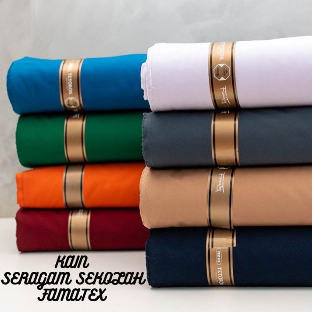 Bahan kain famatex seragam anak sekolah SD/SMP/SMA