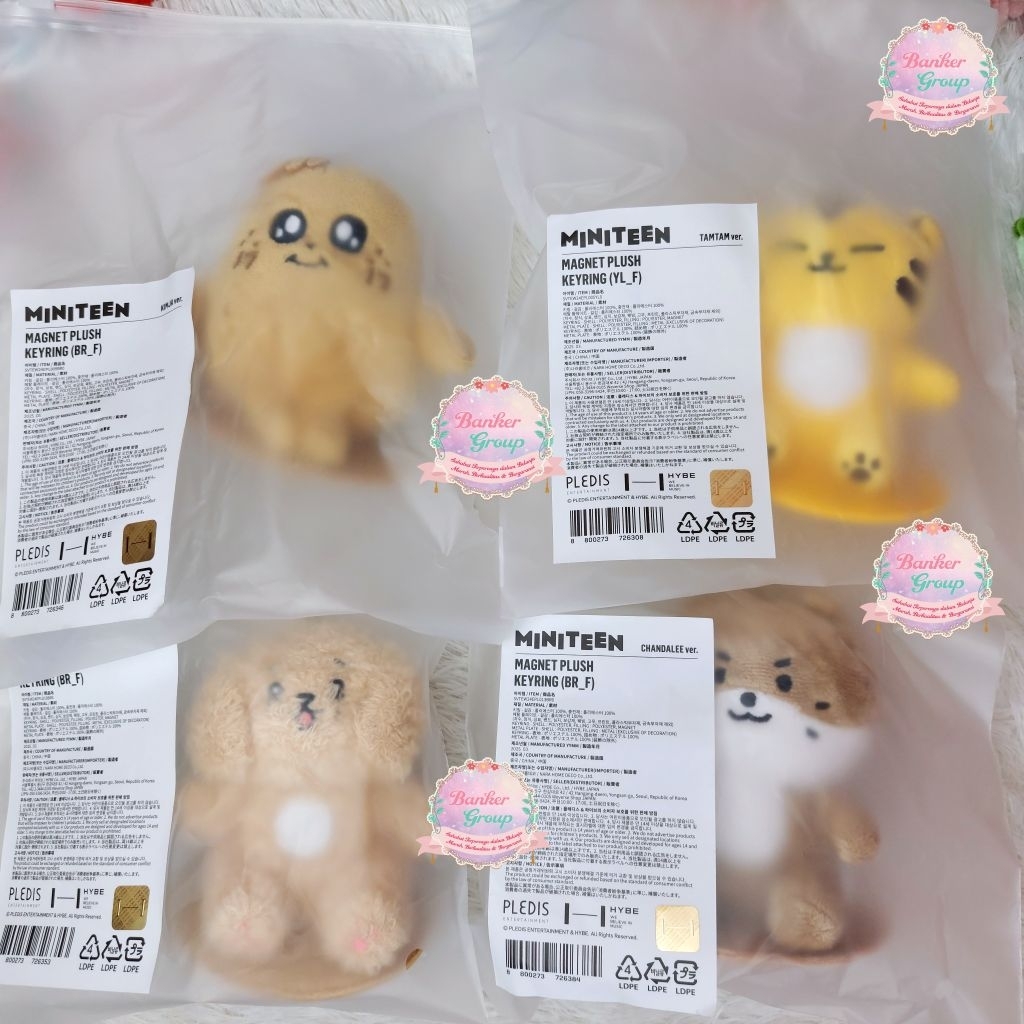 READY STOCK OFFICIAL SEVENTEEN MINITEEN MAGNET PLUSH KEYRING