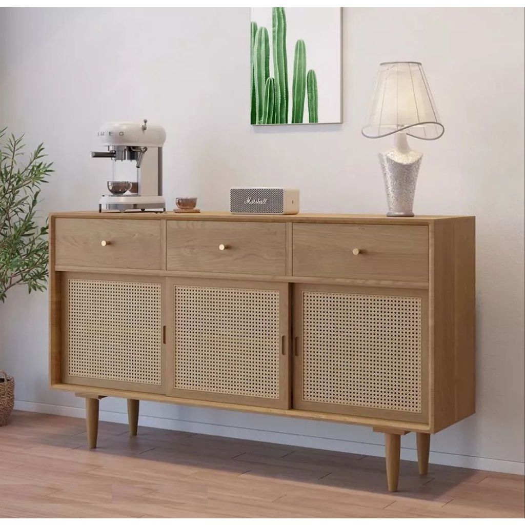 buffet rotan buffet kayu jati buffet rotan kayu jati