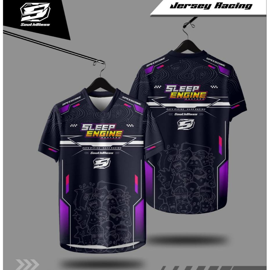 kaos baju jersey racing  balap pria wanita Streetwear