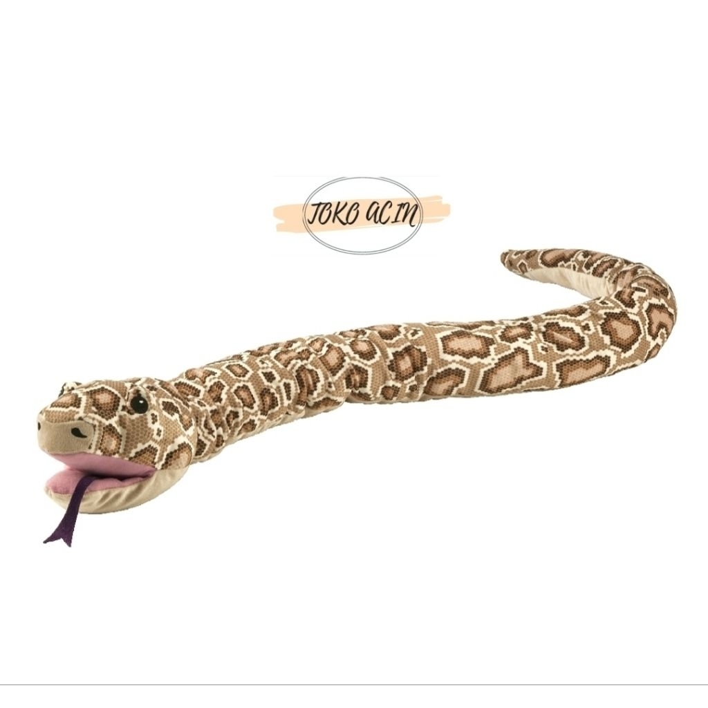 Djungelskog boneka tangan ular, boneka ular, boneka anak, mainan anak, boneka