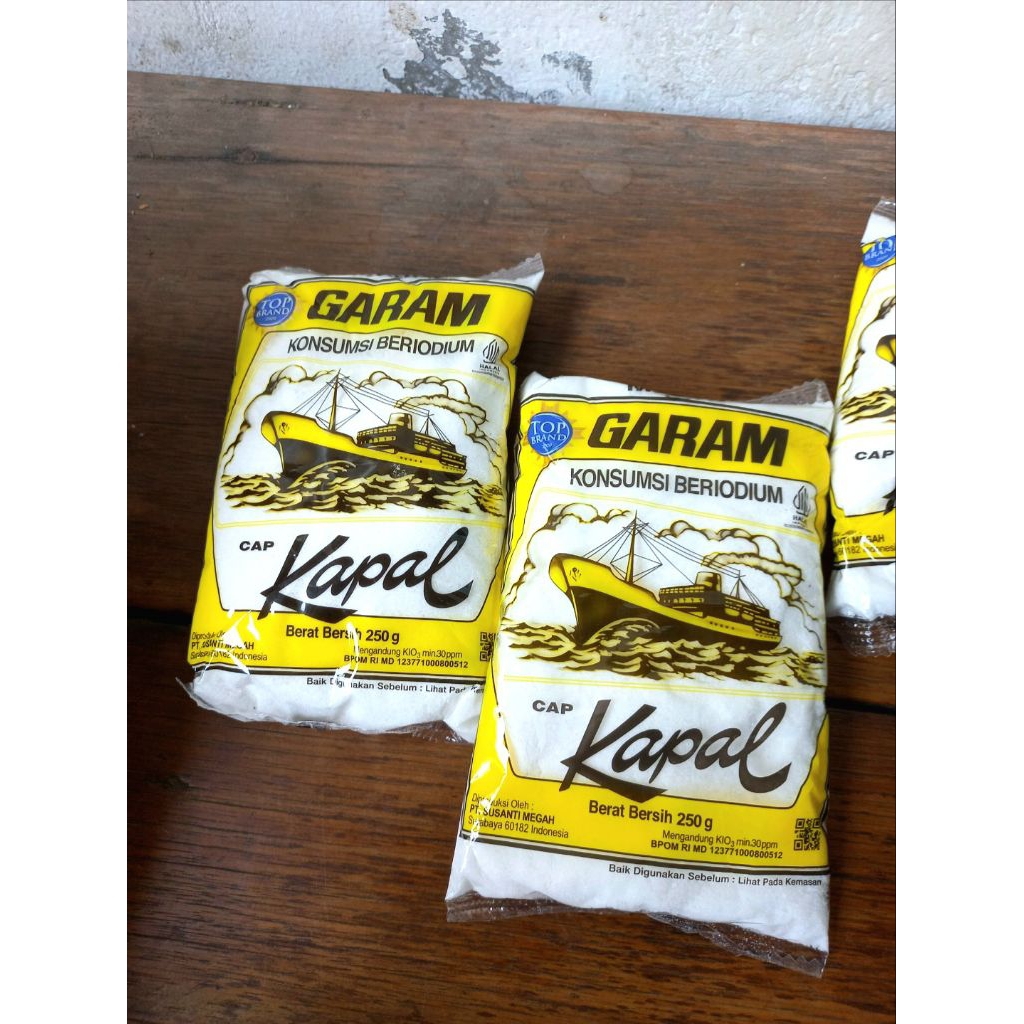 

Garam Kapal 250g eceran /5pcs