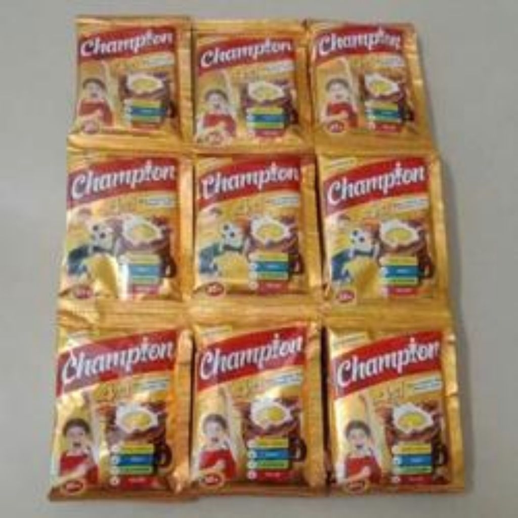 

2 Renteng Champion Susu Bubuk Sereal Campion Rasa Coklat 10 Sachet