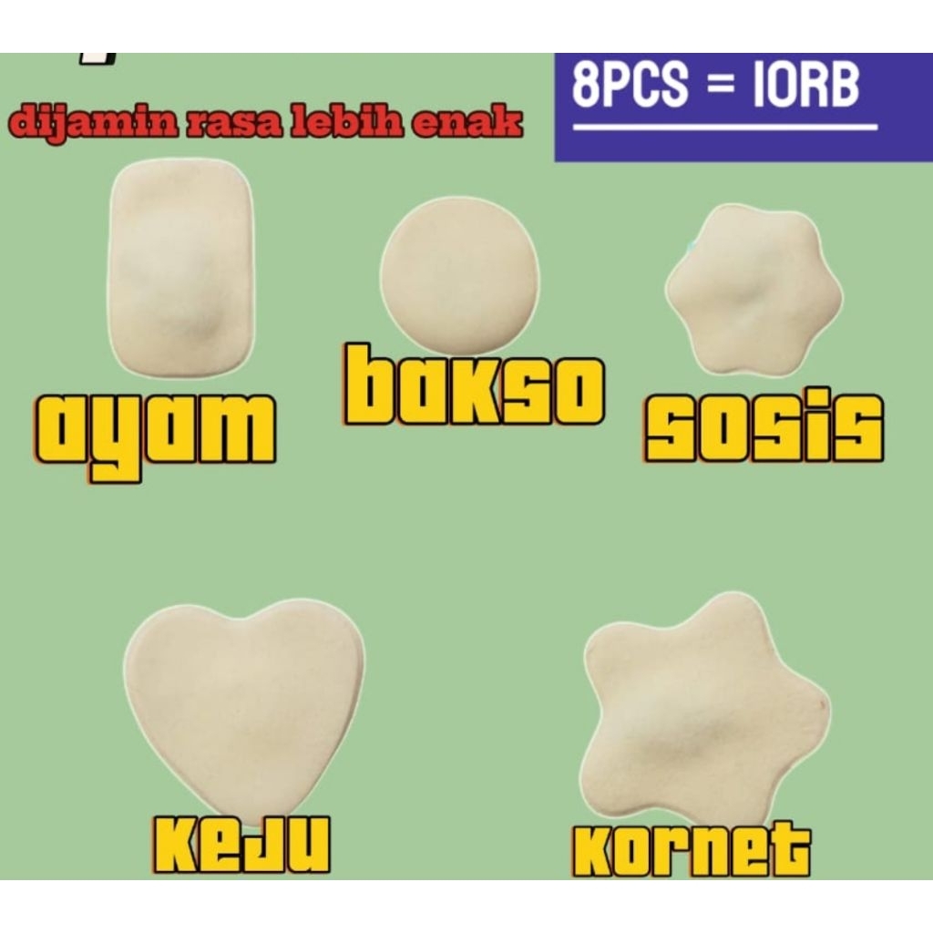 

cireng isi kornet ayam sosis bakso keju rasa dijamin enak di goreng tidak meletak adonan spesial cireng isi khas bandung