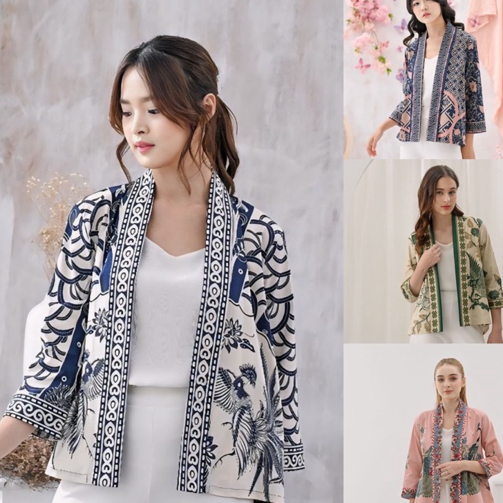 Outer Batik Wanita  Alisson Outer  Blazer Batik  Batik Modern Batik Premium  Batik Murah 241  A717 A