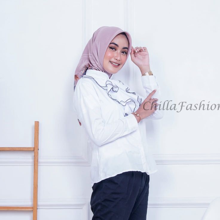 Kekinian KEMEJA PUTIH DALAMAN BLEZER CEWEK