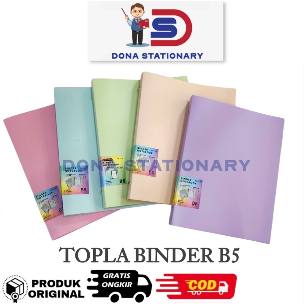 

TOPLA Binder B5 Pastel BNT 909 / Notebook B5 Pastel
