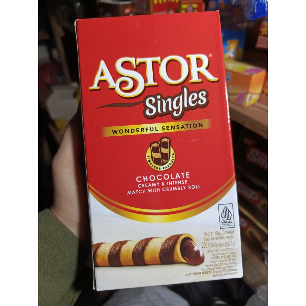 

Astor Singles Wonderful Sensation Coklat 1 Kotak Isi 20 Pcs