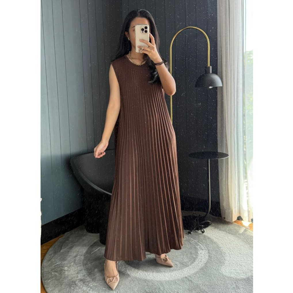 Dress Plisket Mayung / Dress Plisket Maxi / Dress Plisket Muslim