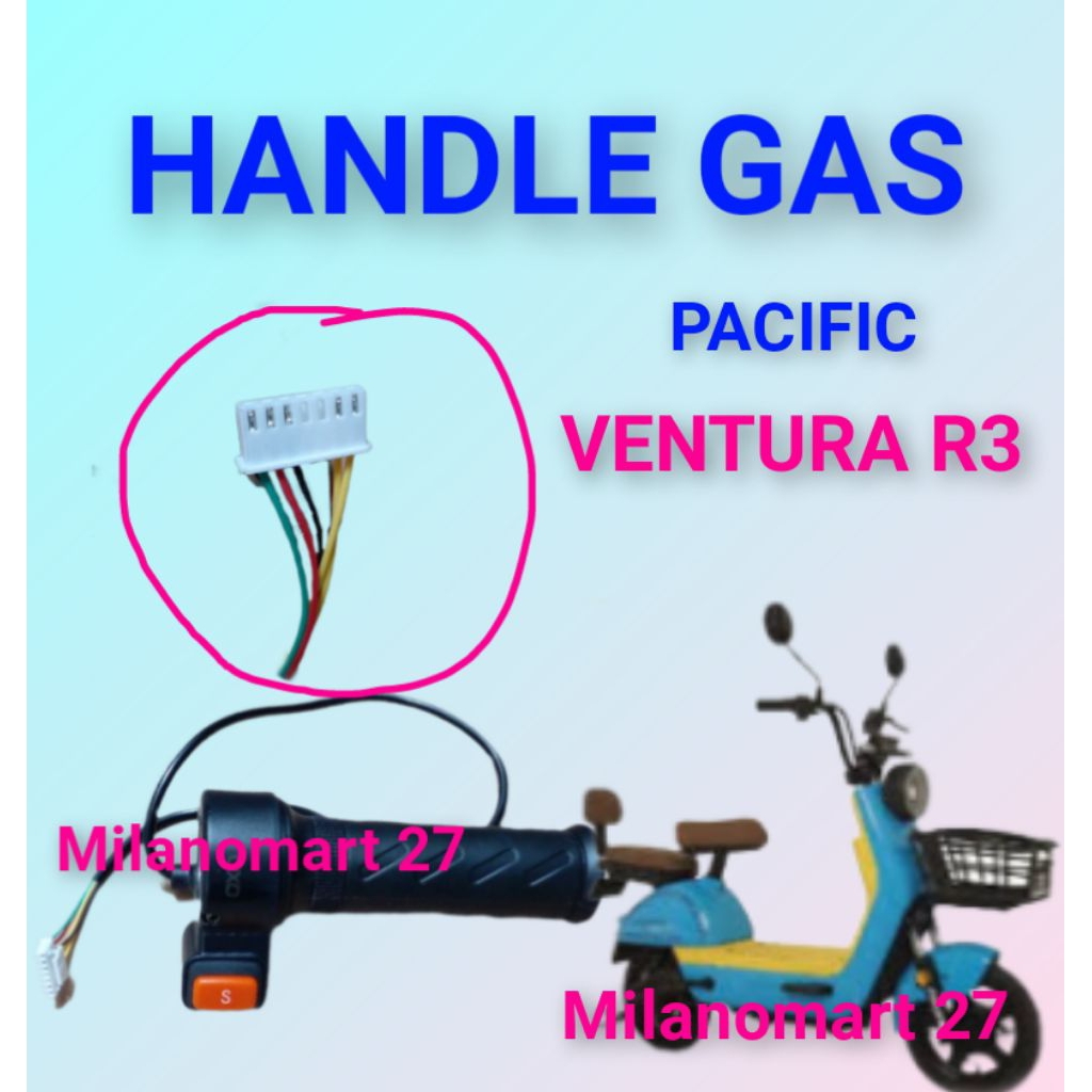 handle gas pacific ventura r3 throttle gas sepeda listrik pacific ventura R3