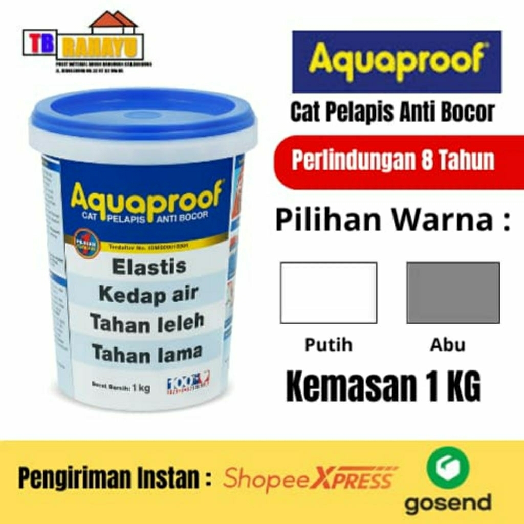 Aquaproof Cat Pelapis Anti Bocor 1 KG , Aquaproof 1 KG