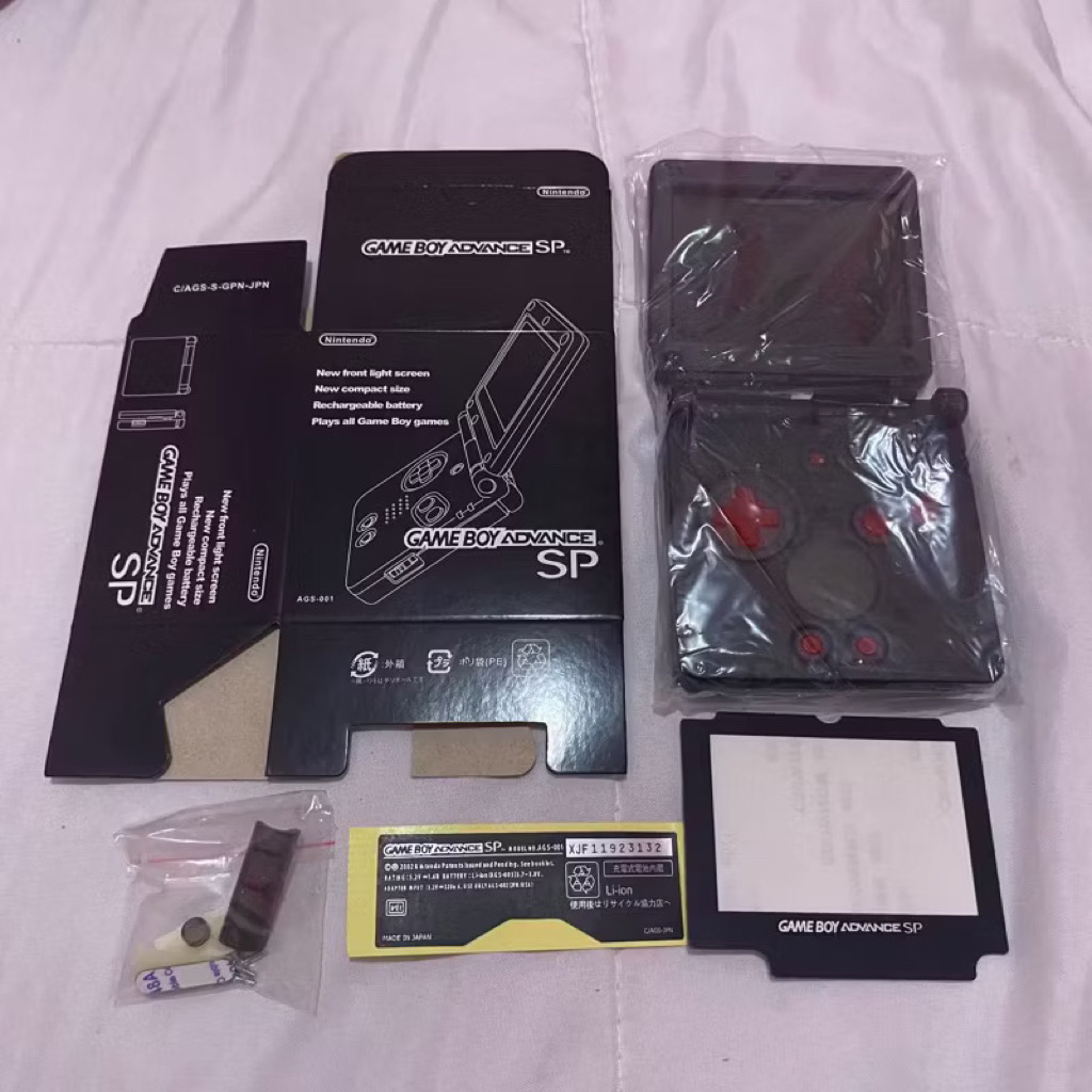 CASING NINTENDO GAME BOY ADVANCE TRANSPARAN HITAM SP CASING GAMEBOY ADVANCE SP GBA ADVANCE SP