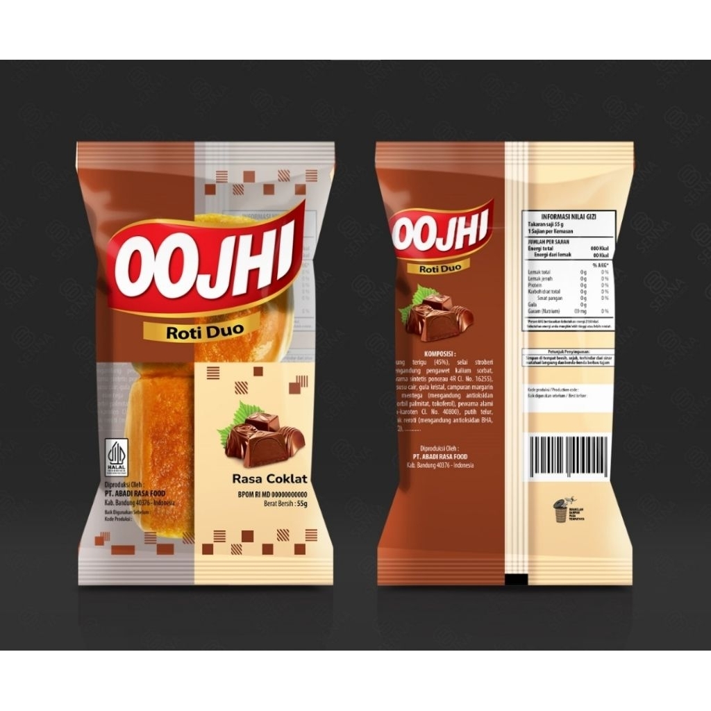 

Roti OOJHI / Duo Bun coklat, vanila strawberry 55gr