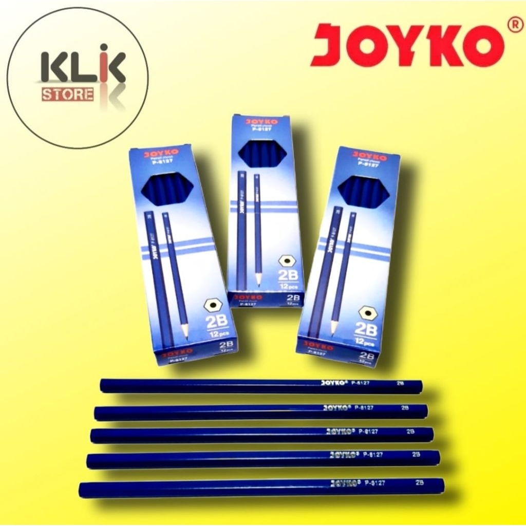 

(Ecer / 1pcs) Pensil 2B Joyko P-8127 / Pencil Ujian Kayu