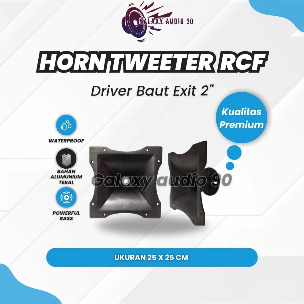 HORN TWEETER/CORONG TWEETER 25×25 COR DIRAL MODEL RCF EXIT 2"