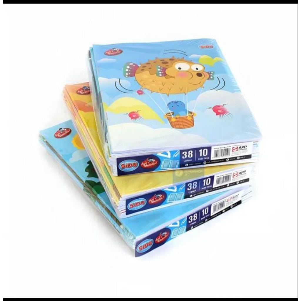 

buku sidu buku sekolah 1pak10 pcs isi 38lmbr