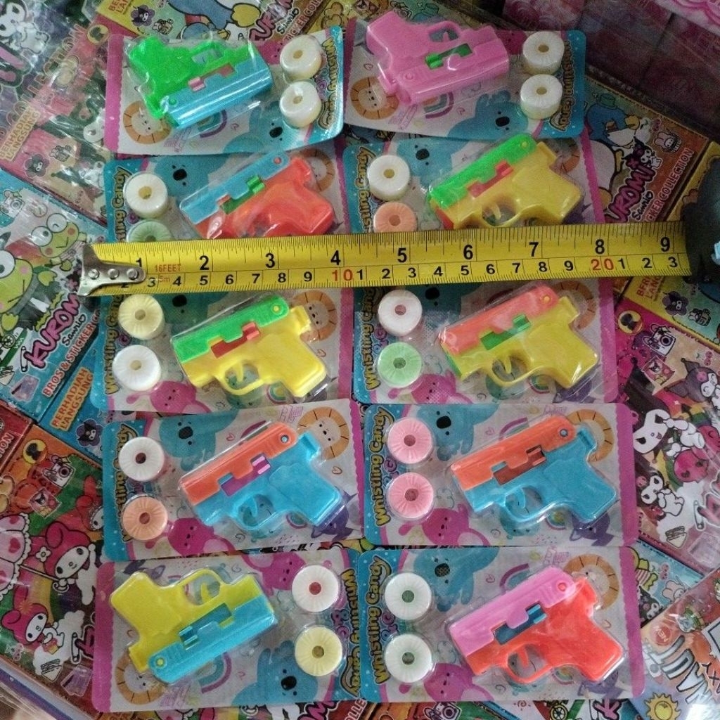 

PERMEN MAINAN DIIMPOR Whistling Candy & Gun 10 pcs