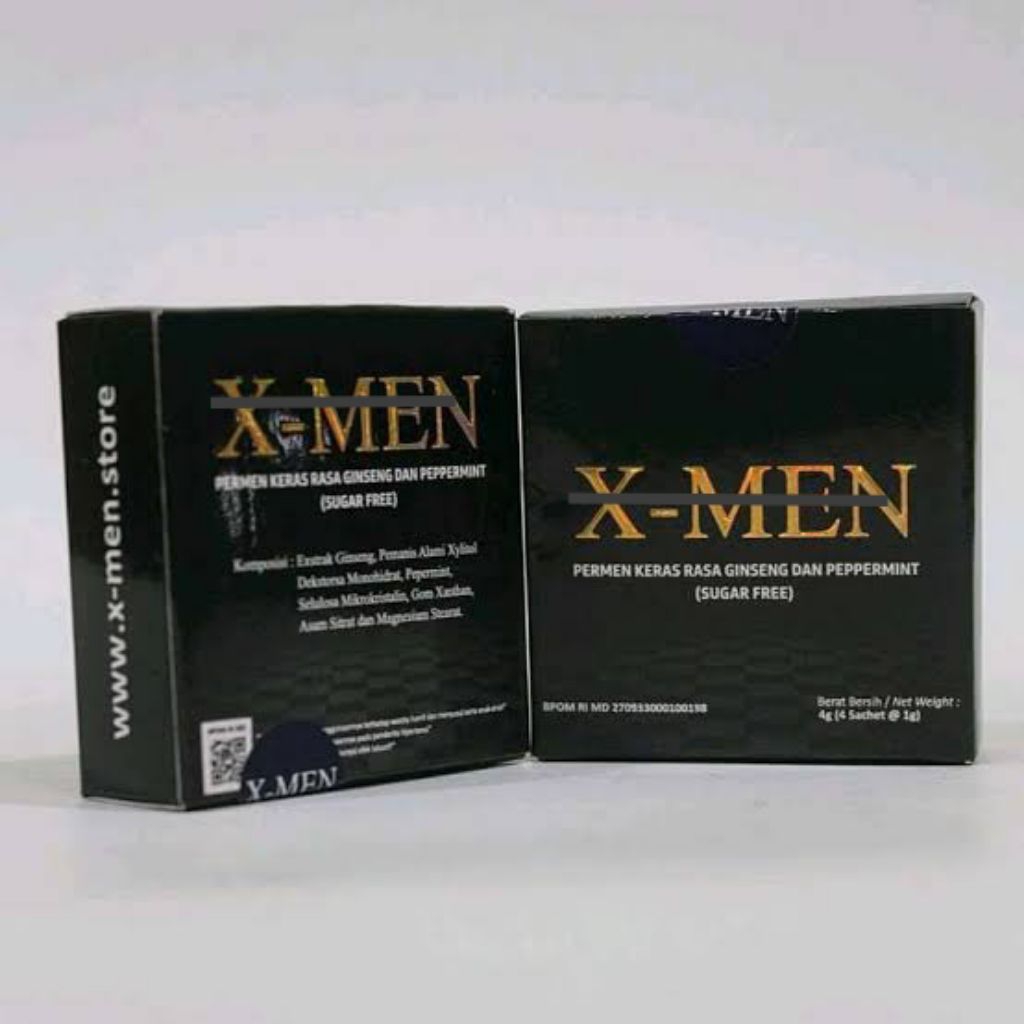 X-men Candy Premium 1 Kotak 4 Pcs Permen X men Stamina Pria