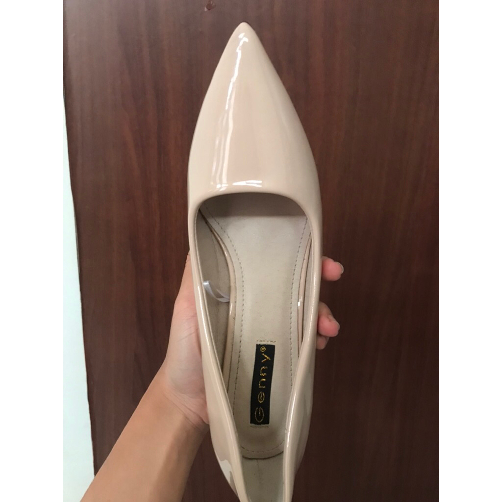 Preloved Genny Heels brand Matahari Store warna Aprikot