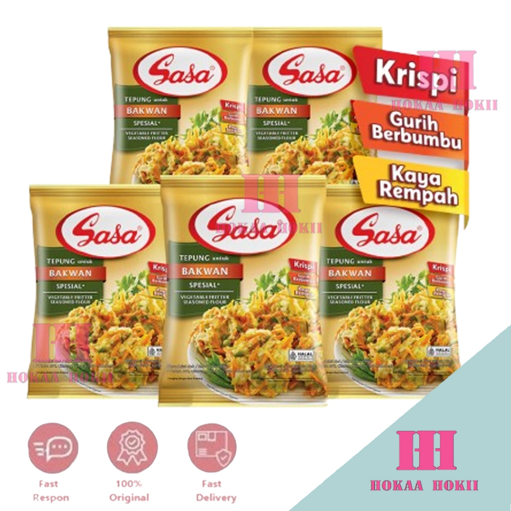 

Sasa Tepung Bumbu Bakwan Bervitamin & Bermineral 90g - 5pcs